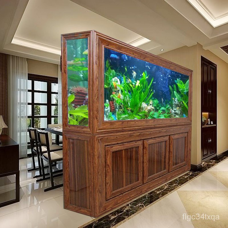 fish tank European Fish Tank Medium Living Room Aquarium Ecological