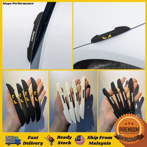 Supreme 4pc Car Door Side Rubber Guard Edge Protector Anti-Collision Strip Perodua Proton Toyota