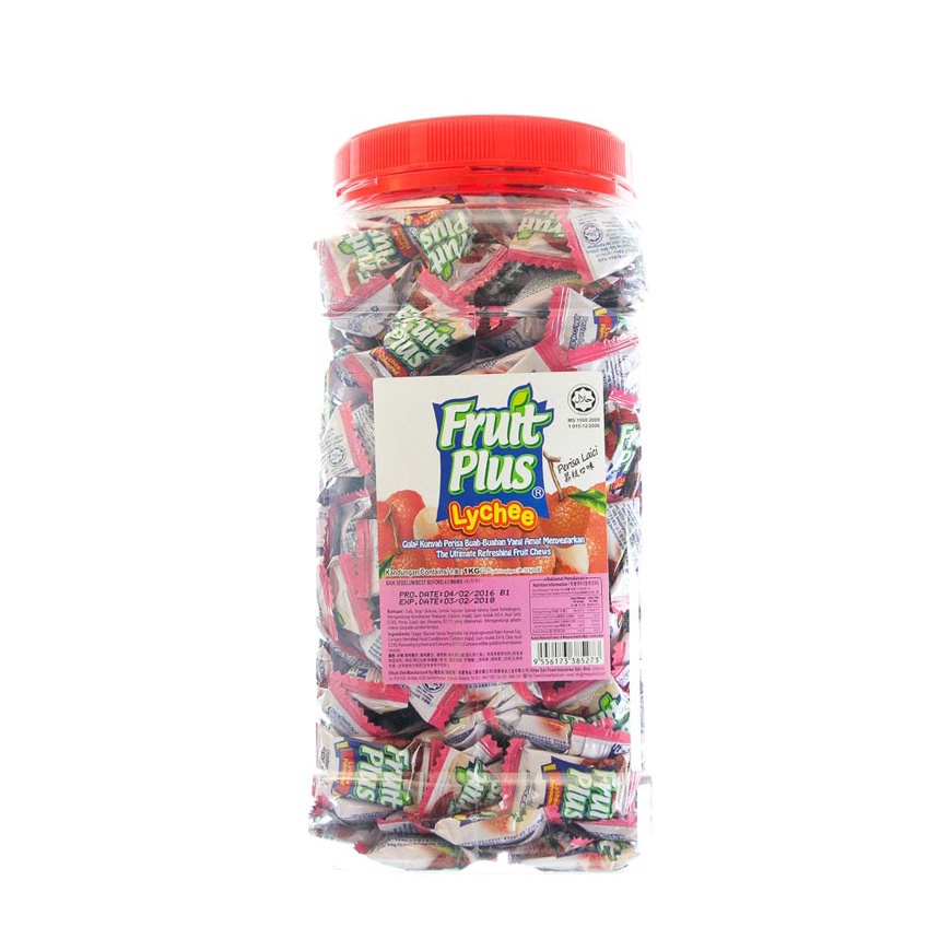 Fruit Plus Chewy Candy 350pcs 1kg-Lychee | Shopee Malaysia