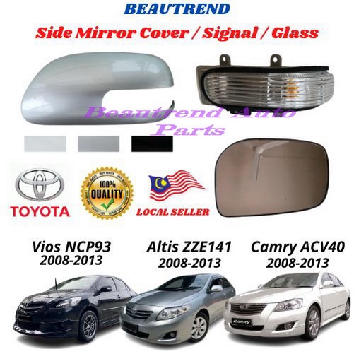 Toyota Vios Ncp93 Altis Zze141 Camry Acv40 Side Mirror Cover Signal 