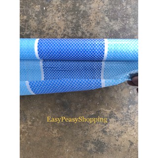 6Feet Tarpaulin Sheet Canvas  Blue White Kanvas Biru  