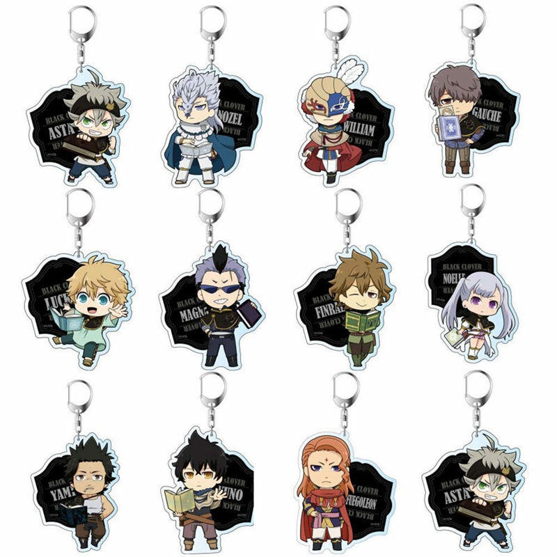 New Japan Cartoon Anime Black Clover William Vangeance Acrylic Key Chain Hot Shopee Malaysia