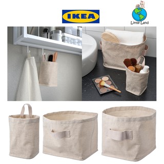 IKEA PLUMSA Storage Basket Bag White Black 11 Litre Brand New 