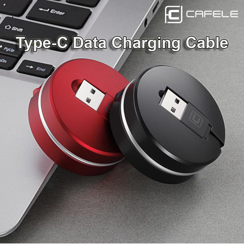 Retractable Type C Data Charging Cable 