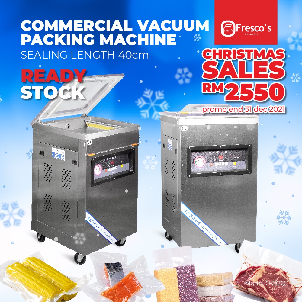 Fresco Vacuum Sealer Machine 2 Side Vacuum 40cm Long 商用真空包装机 Food