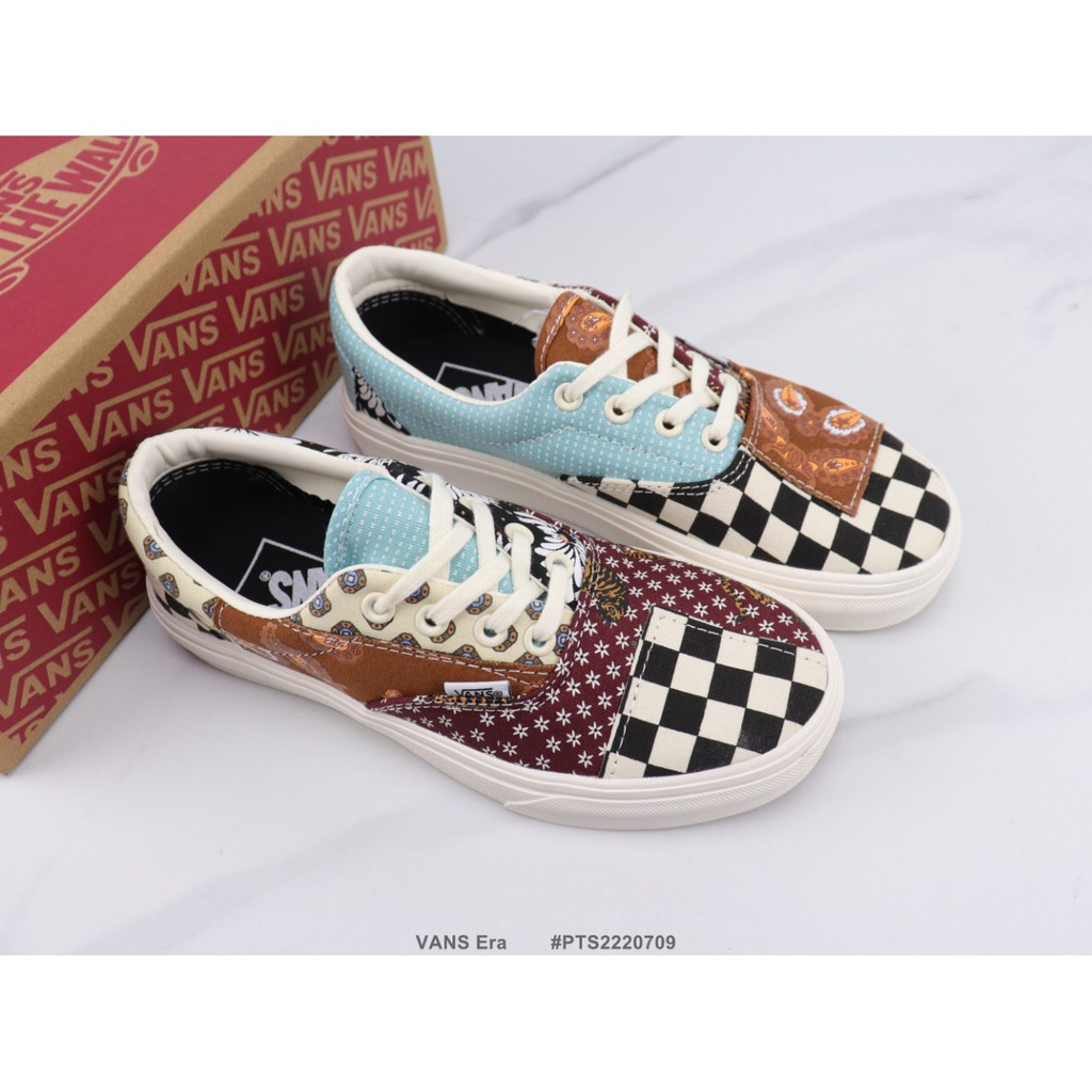 van shoes with flowers