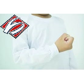 T Shirt Putih Lengan Panjang Sukan Sekolah Round Neck Collar Shopee Malaysia