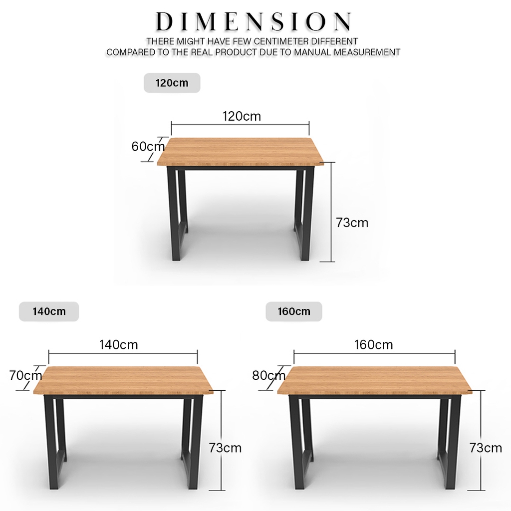 FINSSO : 140CM/160CM/180CM Designer Office Table