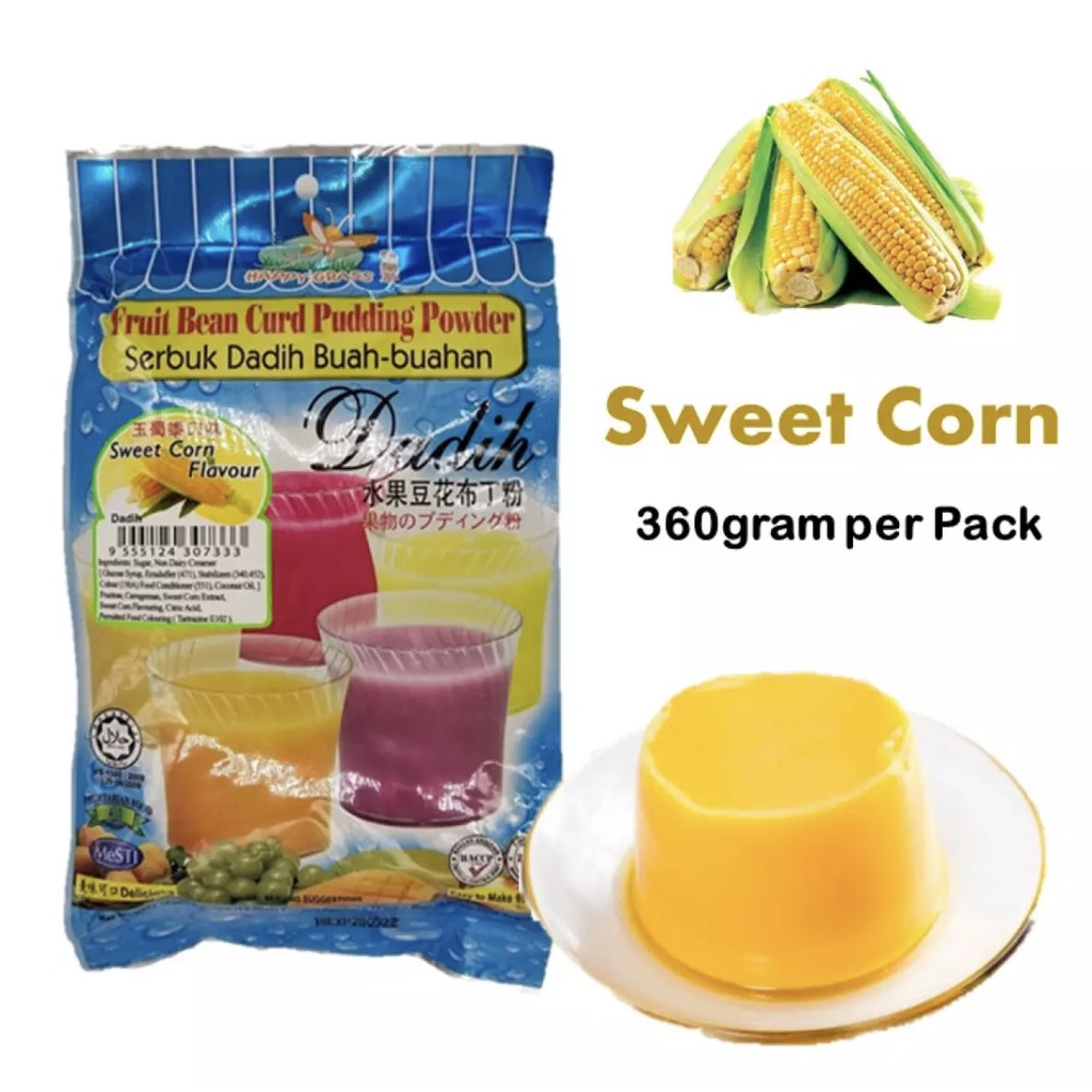 Happy Grass Dadid Bean Curd Pudding - Sweet Corn 360G