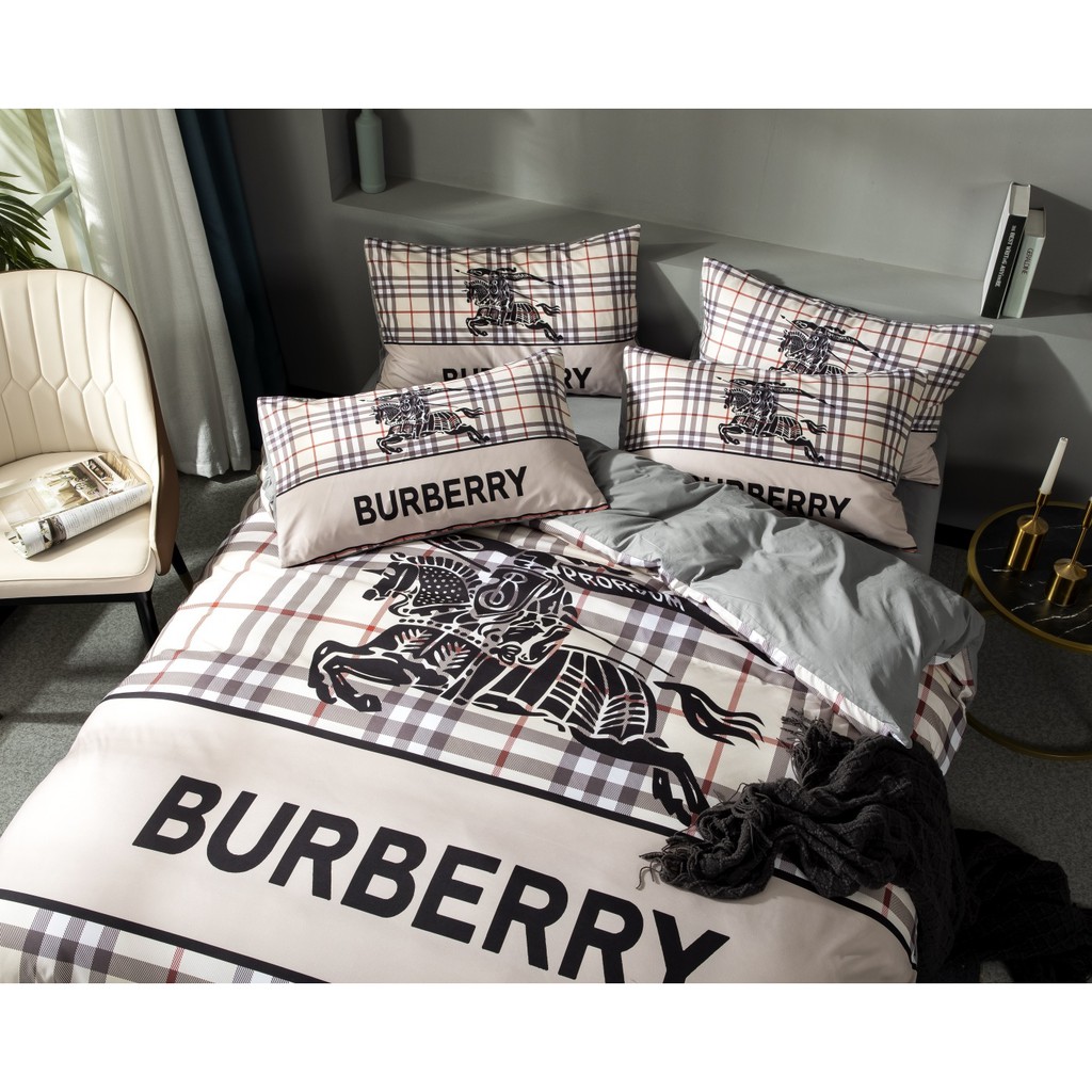 New Luxury Burberry Bedding Sets 2 | Shopee Malaysia