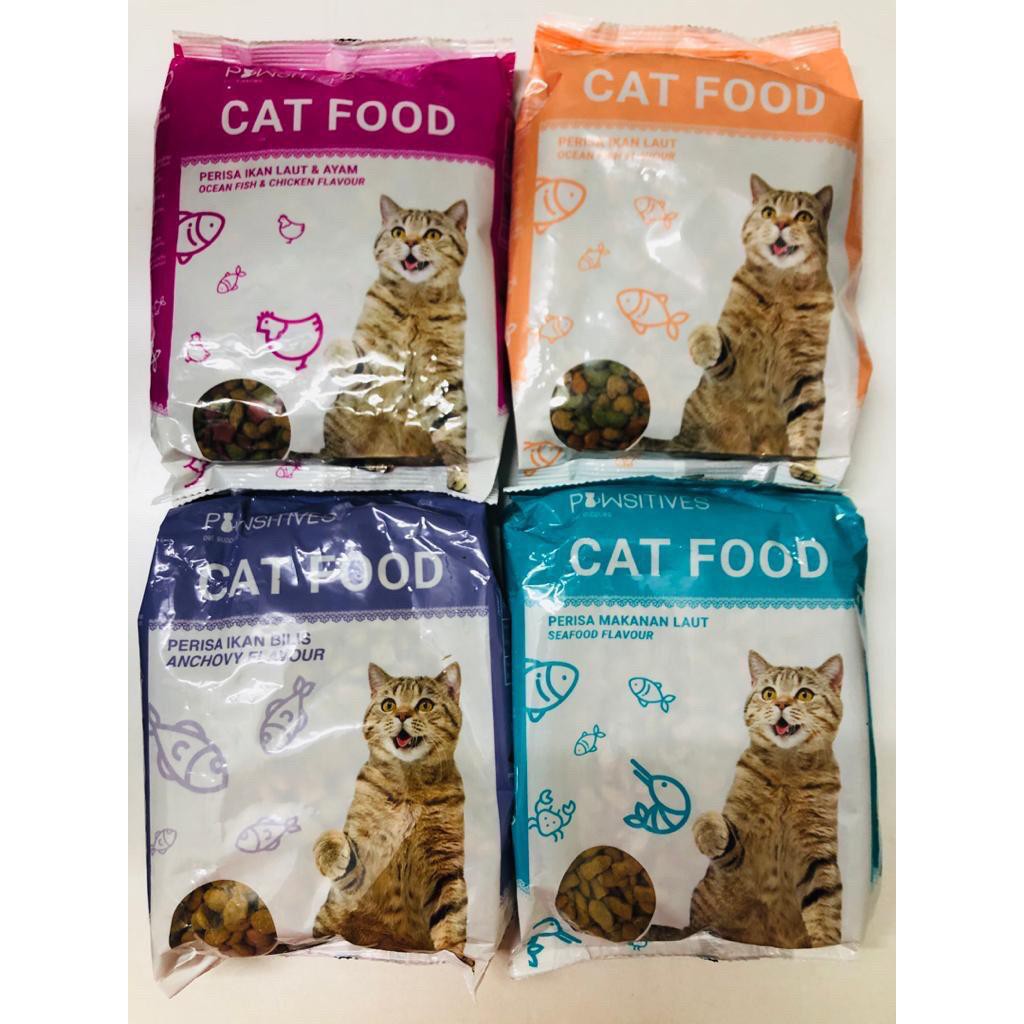 Cat Food Makanan Kucing (Makanan laut/Ikan Bilis/ Ayam/ Ikan Laut/ Tuna)