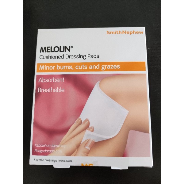 Smith & Nephew Melolin Cushioned Dressing Pads 10CM x 10CM x 1 sterile ...