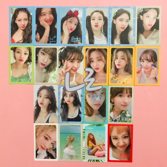 Twice Summer Nights Photocard Pattern Nayeon Jeongyeon Momo Sana Jihyo Mina Dahyun Chaeyoung Tzuyu Shopee Malaysia