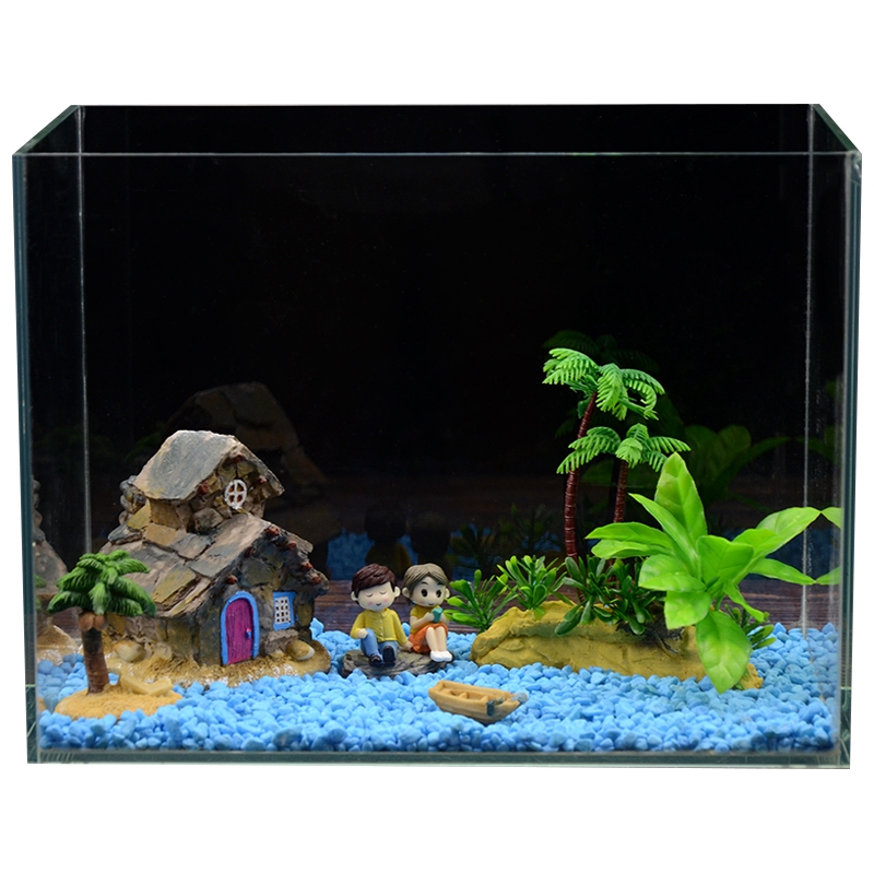 Mini Small Fish Tank Decoration Ornament Stone Bottom Sand Rockery