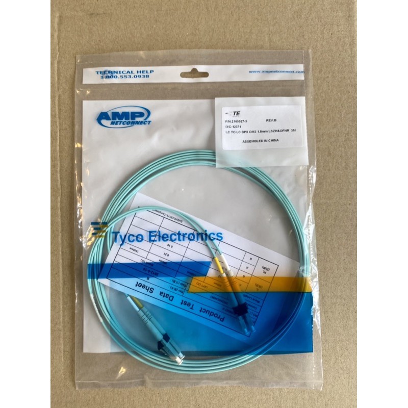AMP / CommScope Fiber Patch cord LC to LC OM3 3meter | Shopee Malaysia