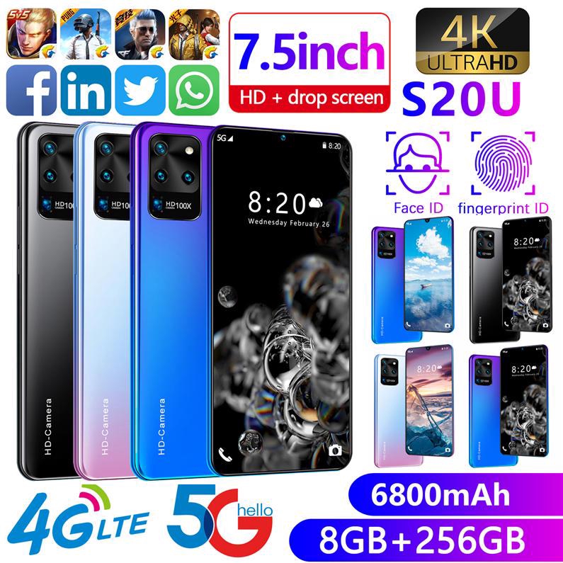 S20u Max 7 5 Inch 8gb Ram 256gb Rom Android 9 1 Smartphone Mobile Phone Handphone Cellphone Pubg Fone Shopee Malaysia