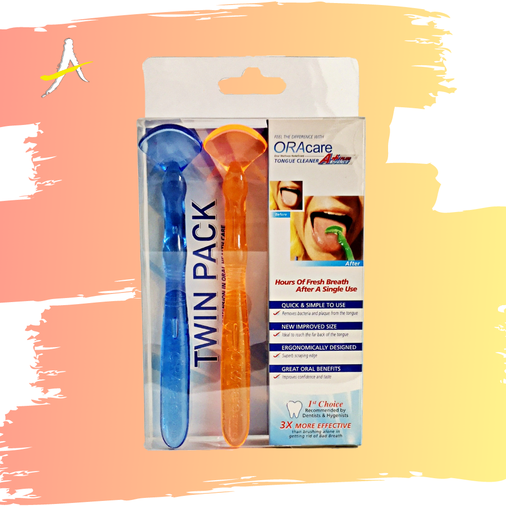 Oracare Oral Wellness Redefined Tongue Cleaner Twin Pack (Colours May