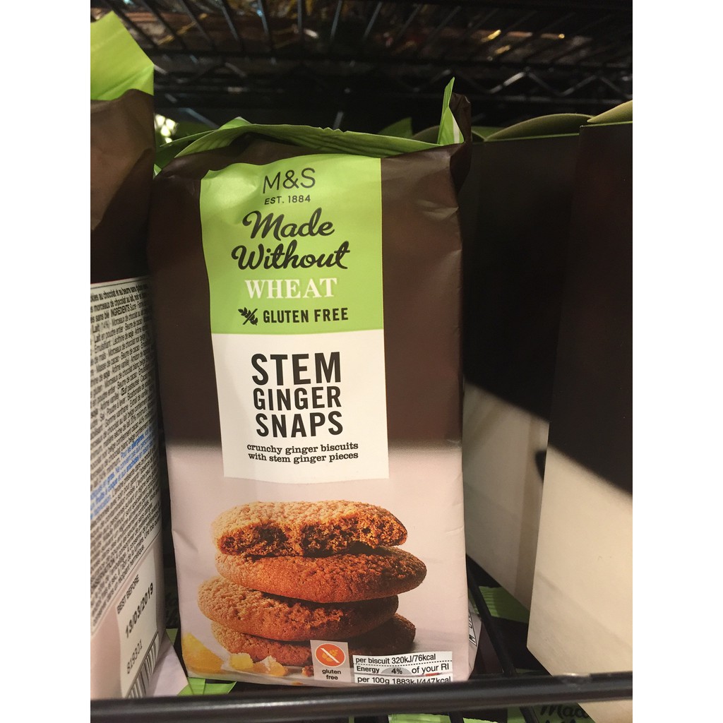 Marks & Spencer Gluten Free Stem Ginger Snaps/ M&S Made Without Wheat cookies Shopee Malaysia