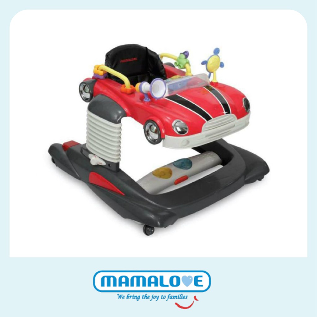 baby walker red car