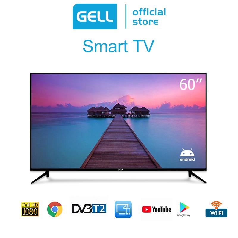 PROMOTION GELL Smart TV 60 inch LED TV With Android TV / MYTV/WIFI ...