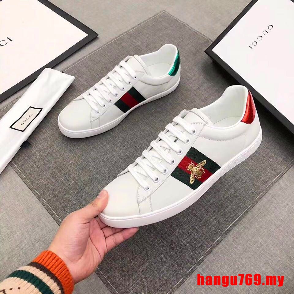 kamera Diskriminere nedenunder ✓ Original GUCCI ✓ New Fashion Hot sell GUCCI Men Women Casual shoes  Leather shoes Gucci shoes Low Tops Sneakers | Shopee Malaysia