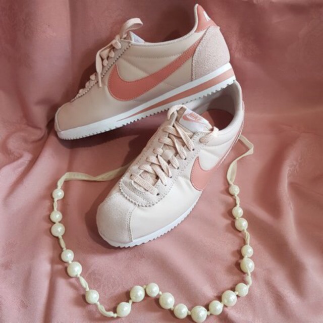 nike cortez nylon pink