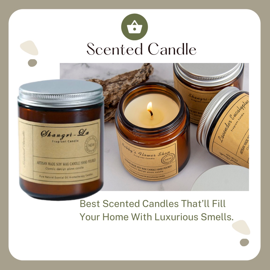 Scented Candle Soy Wax Christmas Gift Candle Aromatherapy