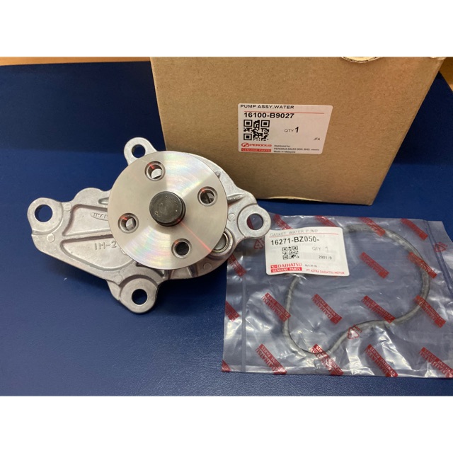 ORIGINAL PERODUA AXIA WATER PUMP & O RING 16100-B9027 