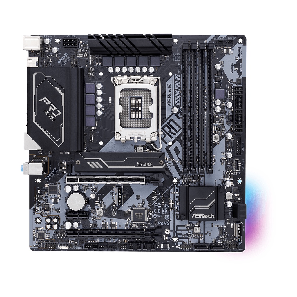 ASRock B660M Pro RS DDR4 LGA 1700 Micro-ATX Motherboard + INTEL