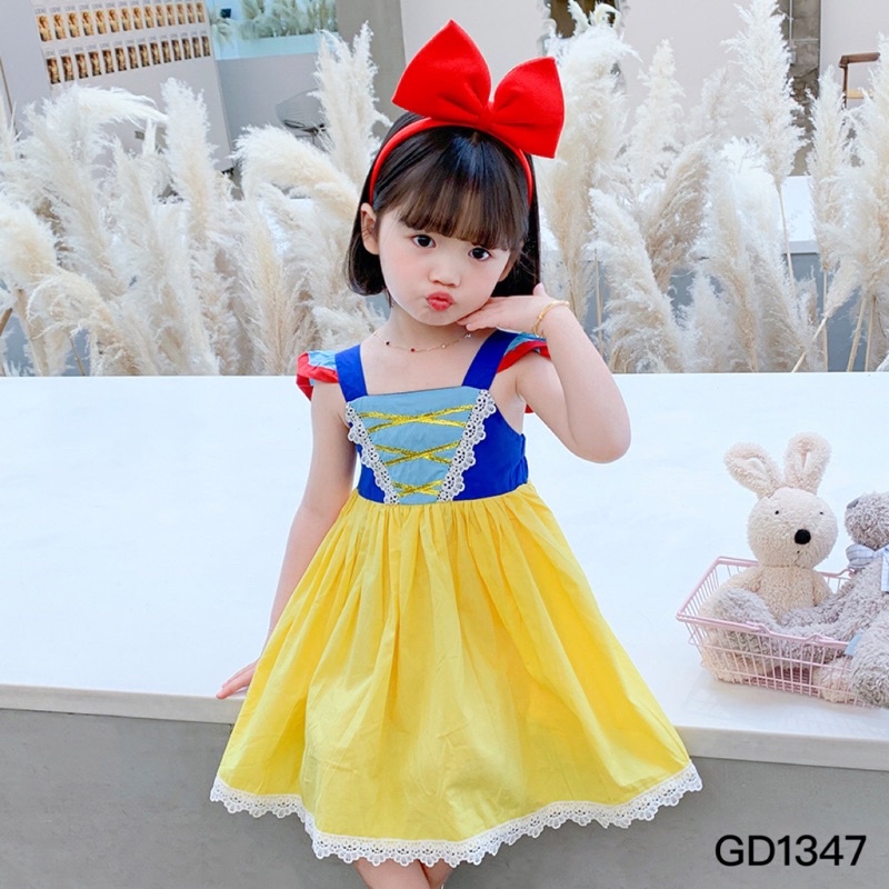 【M'SIA READY STOCK】Snow White Princess Dress With Hairband