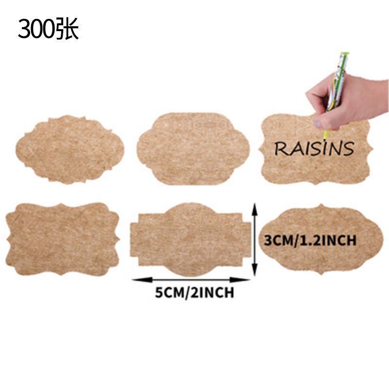 plant label 300Zhang/Roll Kraft Paper Blank Custom Sticker Label ...