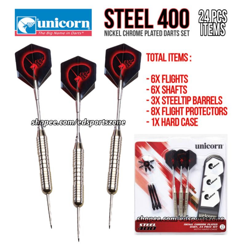 3pcs Professional Competition Tungsten Steel Tip Darts Copper Barrel Red Flame