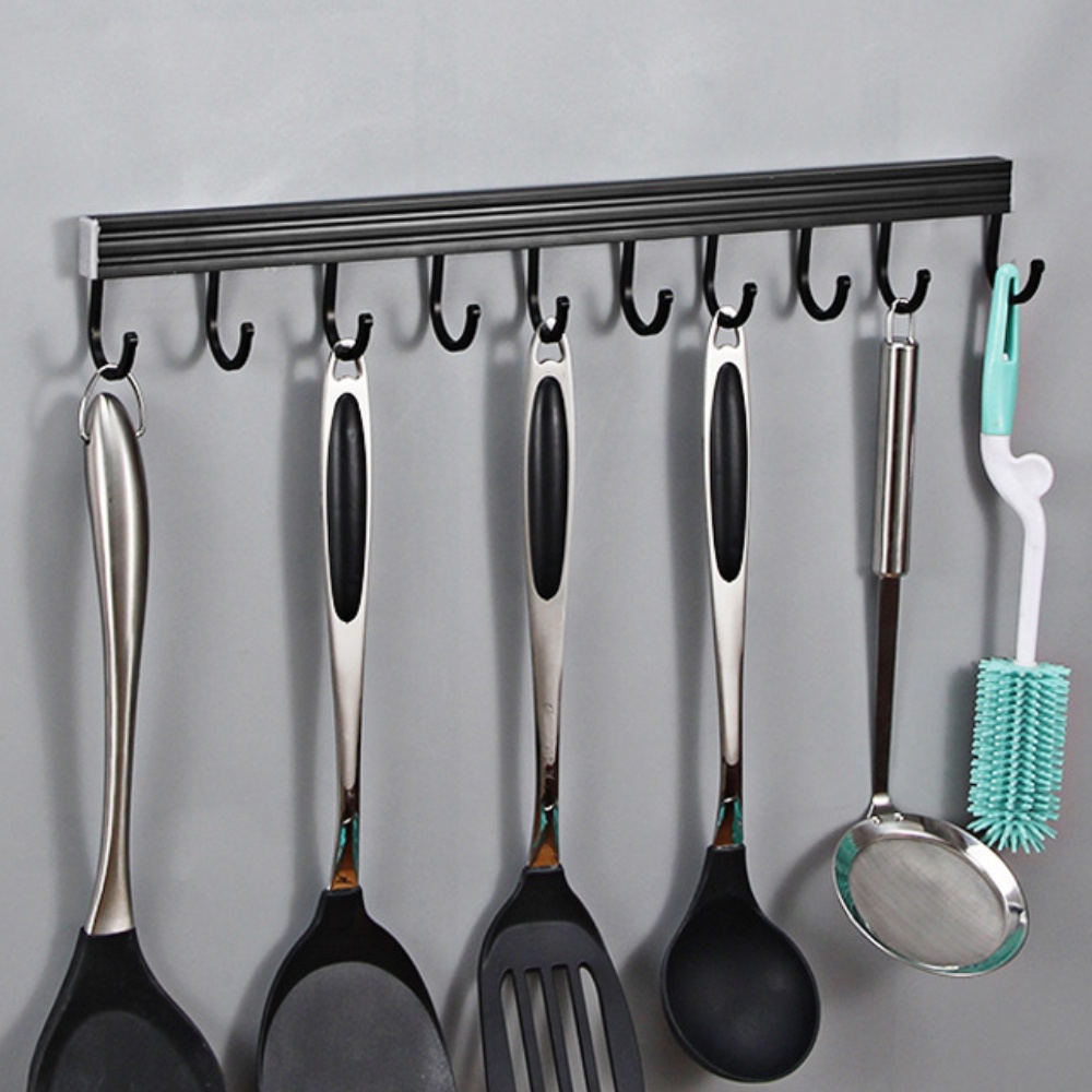 Multipurpose Wall Mounted Kitchenware Organizer Rak Senduk Barang Dapur