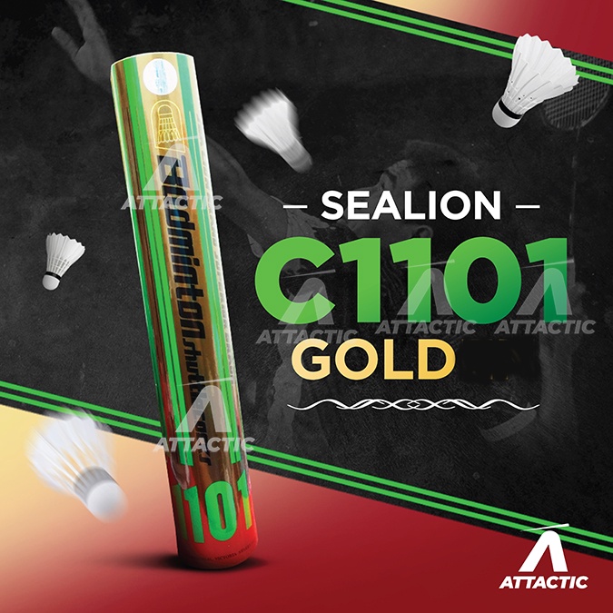 Sealion C1101 Sea Lion Gold Badminton Shuttlecock Bulu Tangkis Shopee