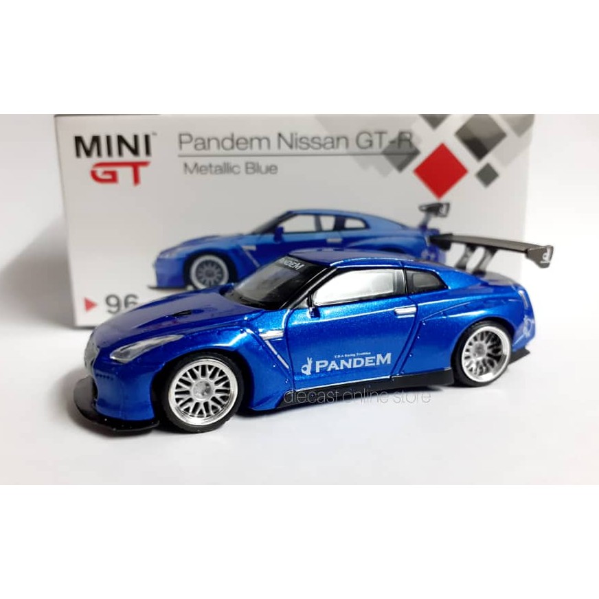 TSM Model Mini-GT 2020 Japan Exclusive RHD PANDEM Metallic Blue NISSAN GT-R R35