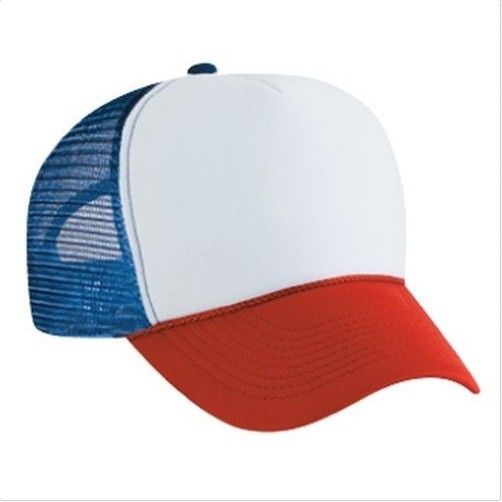 red and white baseball cap