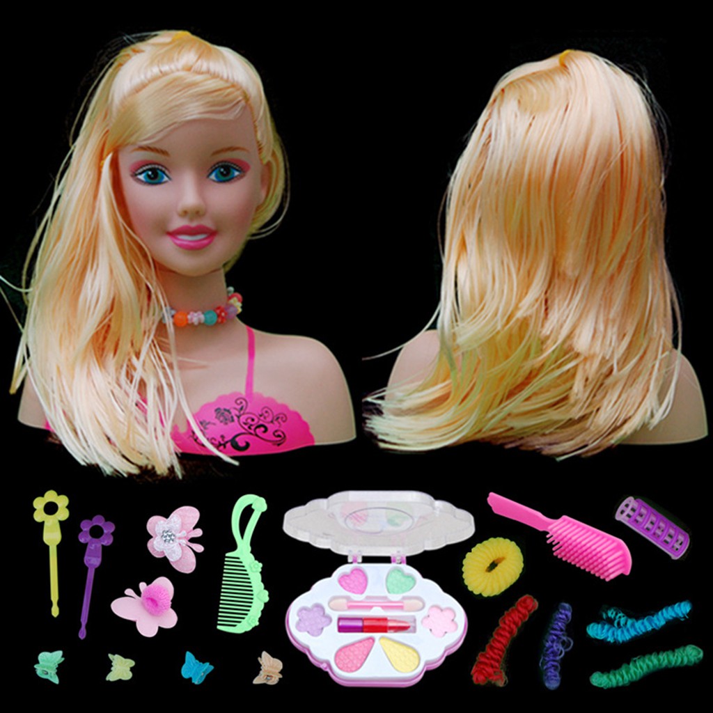 lacooppiafeMY] Kids Doll Head for Hair Styling and Make up, Pretend Play Hair  Styling Set for Girls Age 3-5 Girl Toys Birthday Gift | Shopee Malaysia