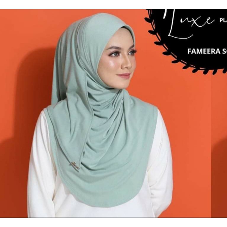 Tudung Sarung Kosong Berdagu Tudung Viral Less Pin Less Iron Fameerascarf Size M Shopee Malaysia