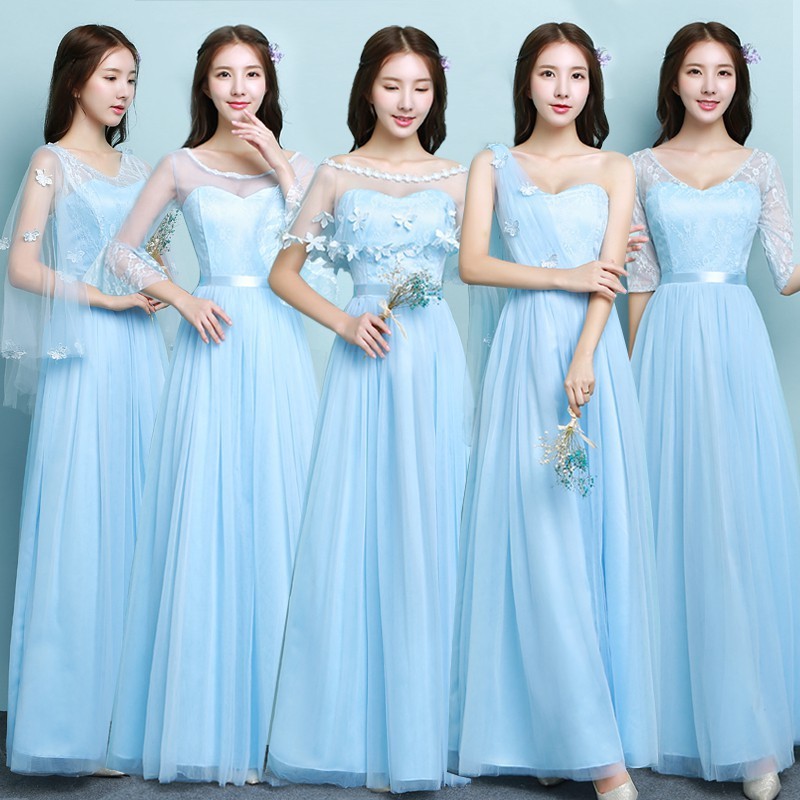 sky blue dresses for a wedding