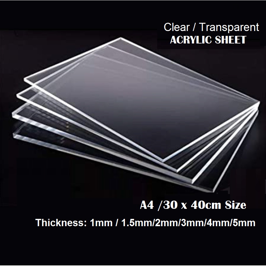 [HippoArt]A4/A3 Acrylic Sheet / Perspex / Papan Akrilik / Perspek 1mm ...