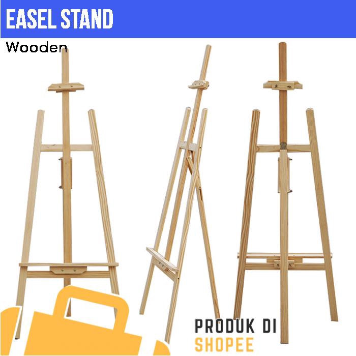 stand deco stand kayu stand office use Wood Ease Art Poster Decoration