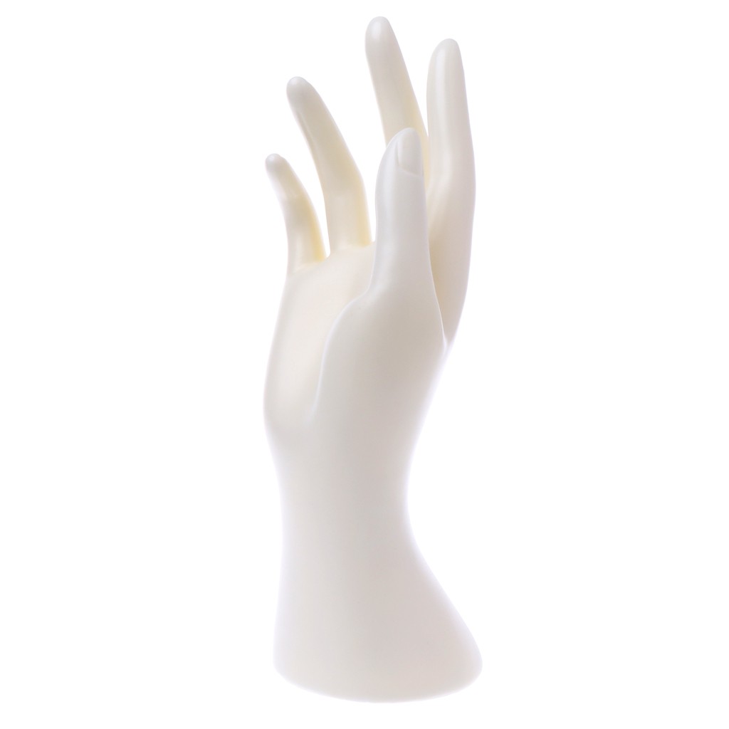 JKPOWER Mannequin Ok Hand Finger Glove Ring Bracelet Bangle Jewelry Display Stand Holder Hand Model Black 