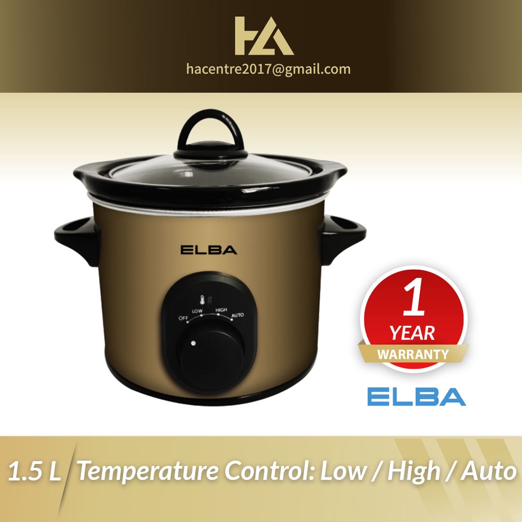 Elba 1.5L Slow Cooker ESCK1568(CP) / ESCK1568 Shopee Malaysia