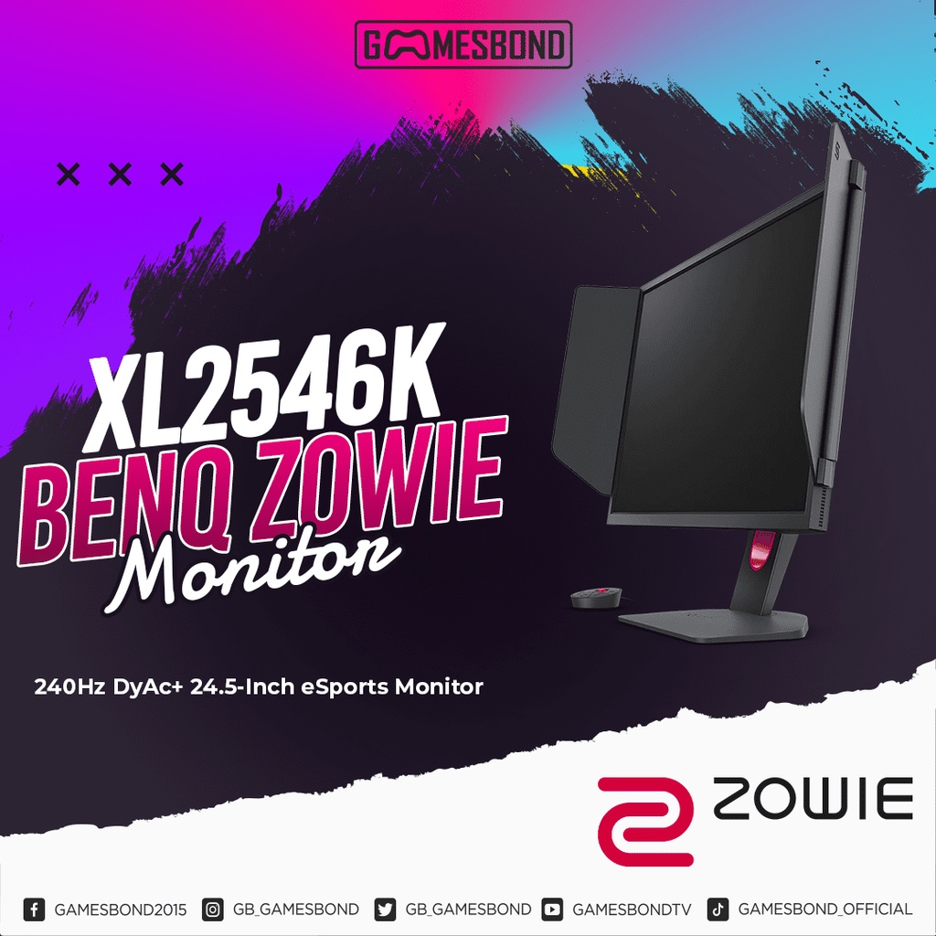 Benq Zowie Xl2546k 240hz 0 5ms Dyac 24 5 Inch Esports Gaming Monitor Shopee Malaysia