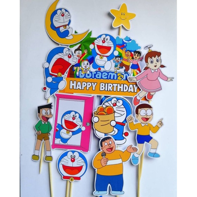 Buy Doraemon Cake Topper Birthday Seetracker Malaysia