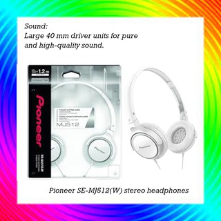 Pioneer Se Mj512 K Stereo Headphones Shopee Malaysia