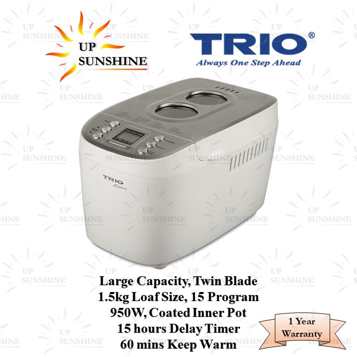 TRIO Bread Maker TBM-222 (1.5kg Loaf Size)