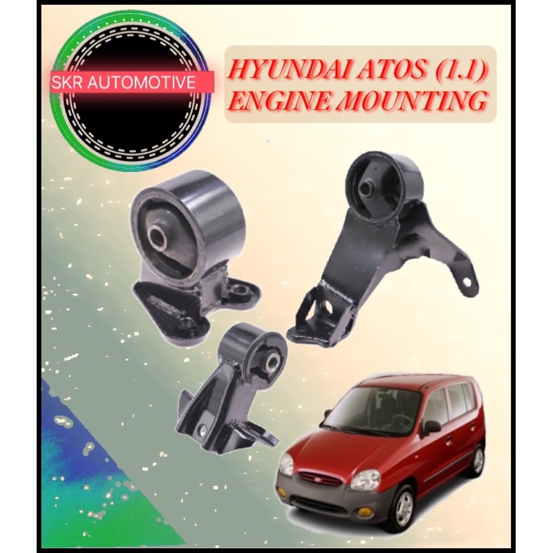 HYUNDAI ATOS () ENGINE MOUNTING FULL SET (3 PCS) | Shopee Malaysia