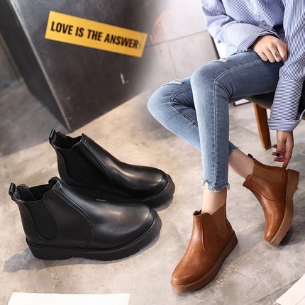 flat chelsea boots ladies