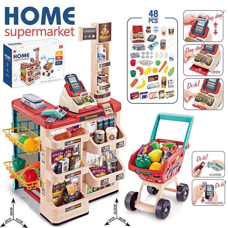 childrens supermarket play set